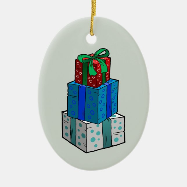 Weihnachtsgeschenke Keramik Ornament (Vorne)