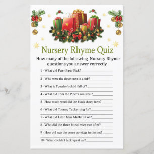 Weihnachtsgeschenke Kinderzimmer Rhyme Quiz Babydu