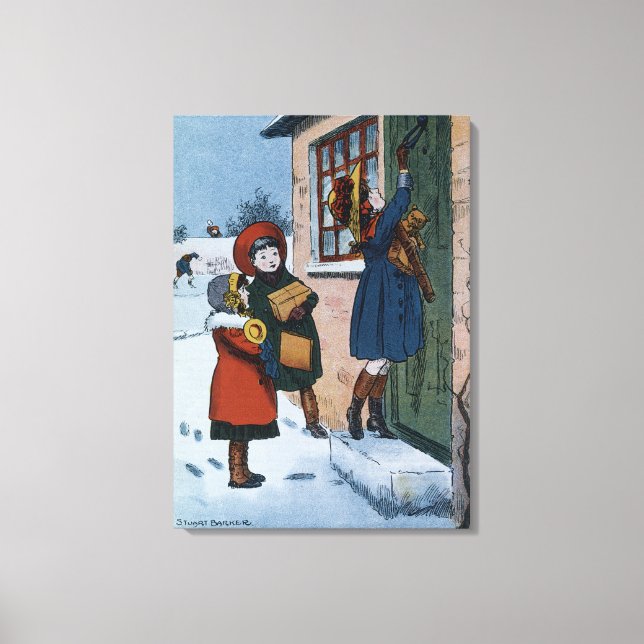 Weihnachtsgeschenke Leinwanddruck (Vorderseite)