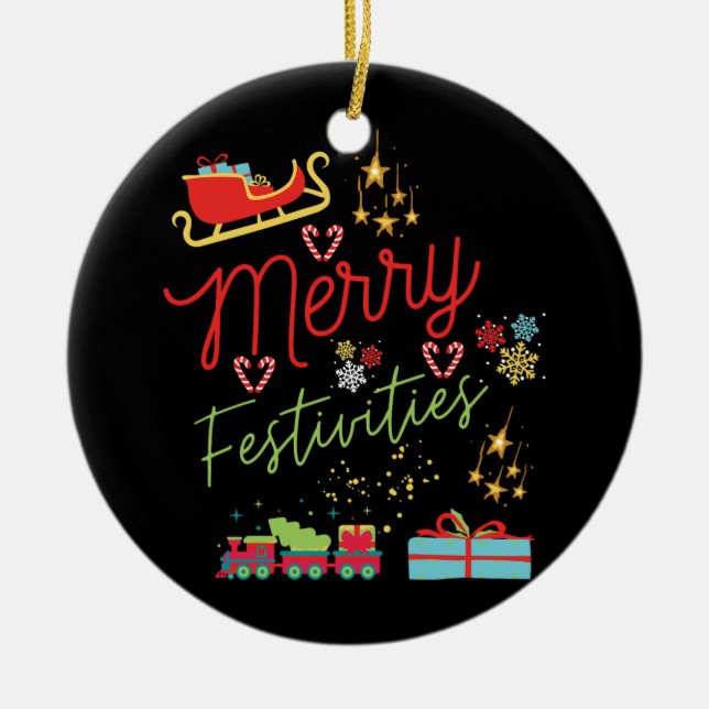 Weihnachtsgeschenke Meriten Keramik Ornament (Vorne)