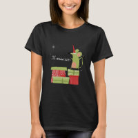 Weihnachtsgeschenke mit einer niedlichen Maus-Illu