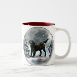 Weihnachtsgeschenke mit Flachbildschirm Zweifarbige Tasse