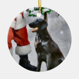 Weihnachtsgeschenke mit flachem Umriss - Ornament