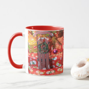 Weihnachtsgeschenke mit Schlitten-TASSE Tasse