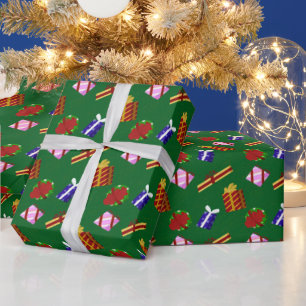 Weihnachtsgeschenke Muster Geschenkpapier