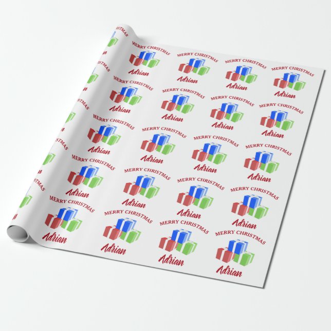 Weihnachtsgeschenke Muster, kundenspezifische Beze Geschenkpapier (Ungerollt)
