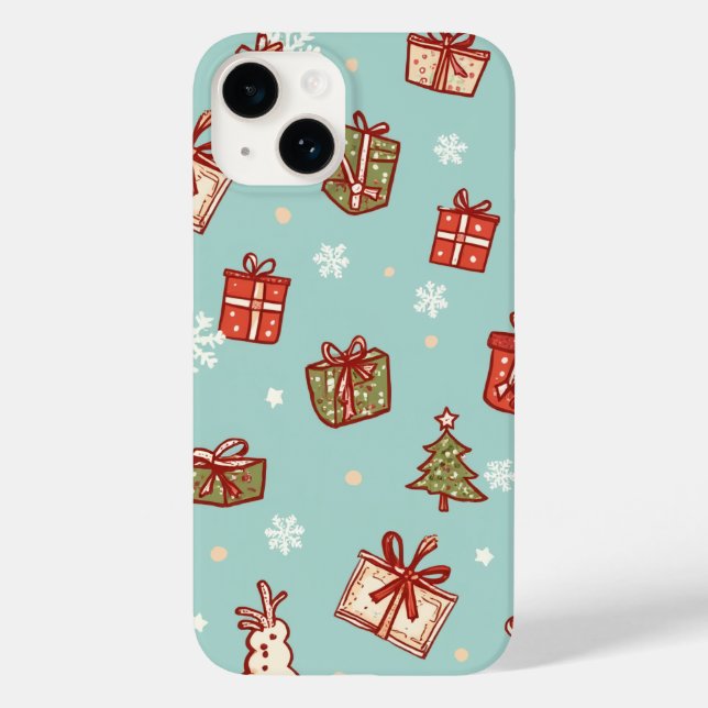 Weihnachtsgeschenke Muster TelefonCase Case-Mate iPhone Hülle (Rückseite)