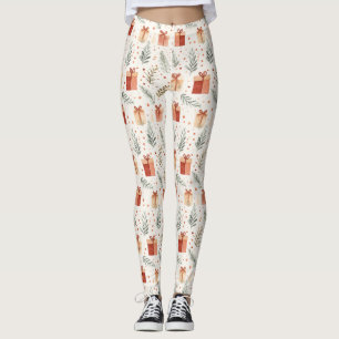 Weihnachtsgeschenke, Polka Dots und Botanicals Leggings