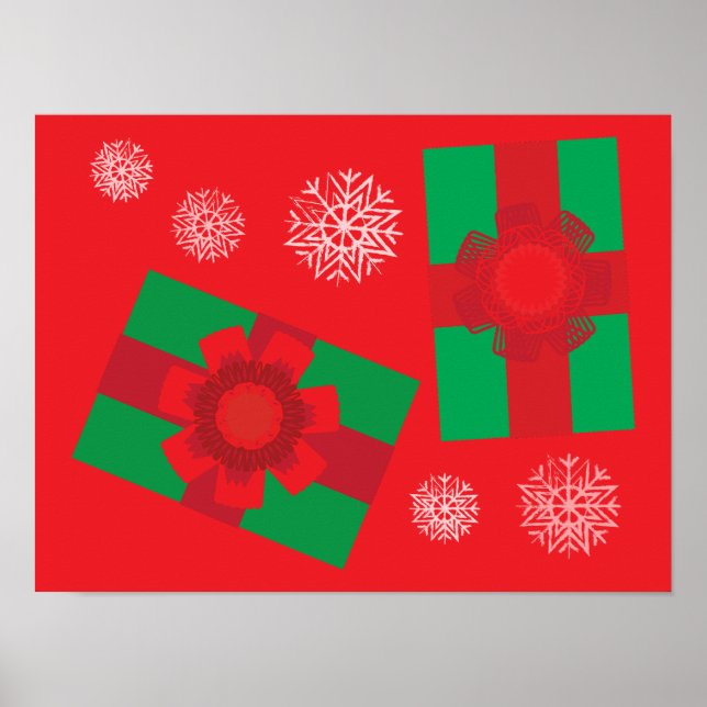Weihnachtsgeschenke Poster (Vorne)