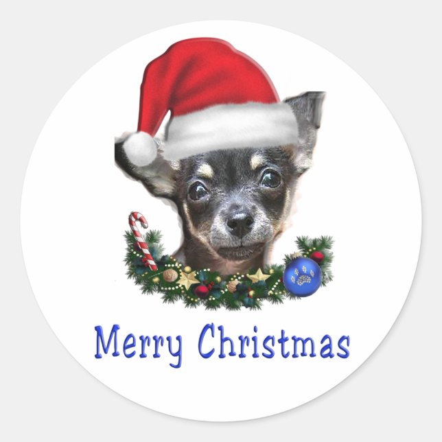 Weihnachtsgeschenke Runder Aufkleber (Vorderseite)