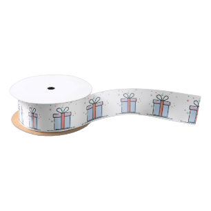 Weihnachtsgeschenke Satinband
