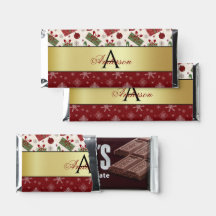 Weihnachtsgeschenke & Schneeflocken Monogram