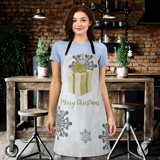 Weihnachtsgeschenke Schürze (Gold Christmas Gift Holiday Apron)