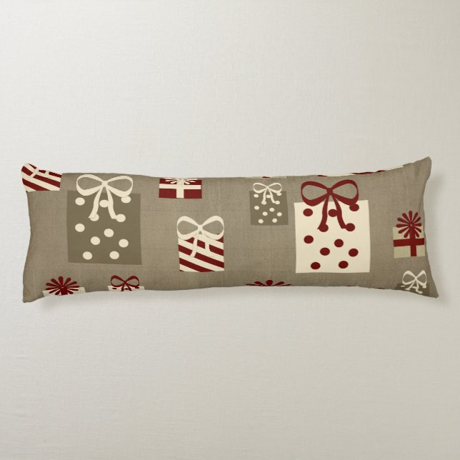 Weihnachtsgeschenke Seitenschläferkissen (Rückseite)