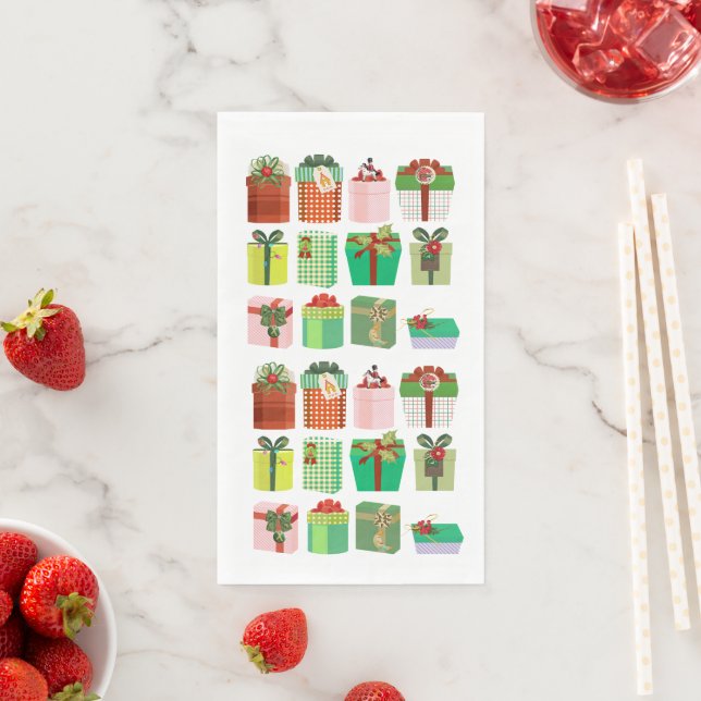 Weihnachtsgeschenke Serviette (Beispiel)