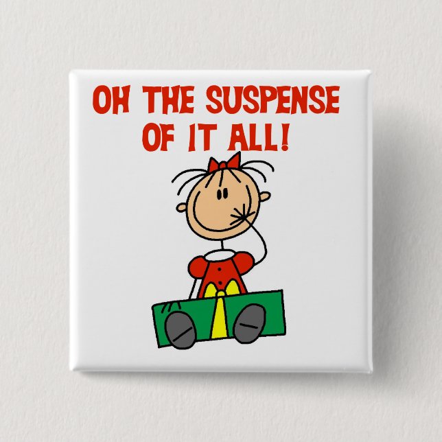 Weihnachtsgeschenke Suspense Tshirts und Geschenke Button (Vorderseite)