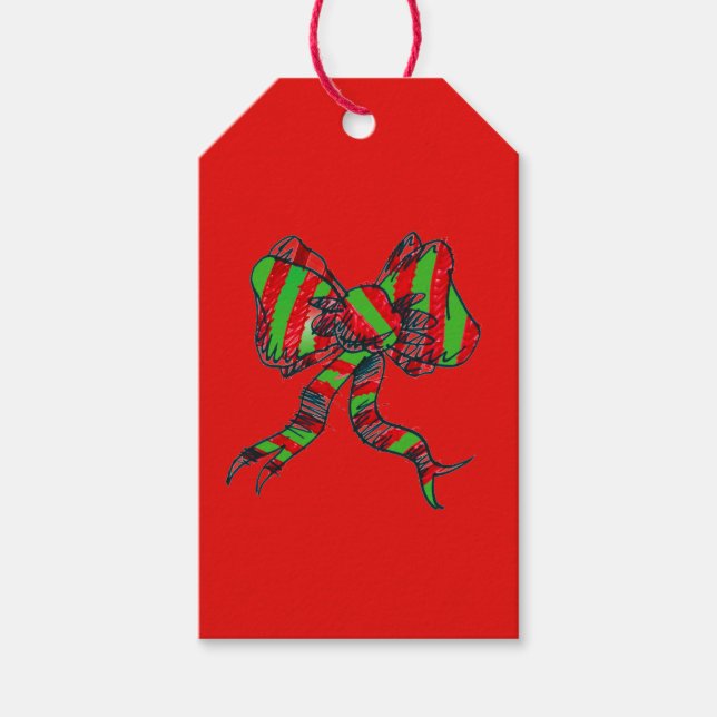 Weihnachtsgeschenke Tags Geschenkanhänger (Vorderseite)