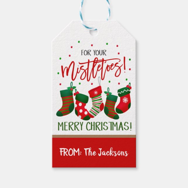 Weihnachtsgeschenke Tags Geschenkanhänger (Vorderseite)