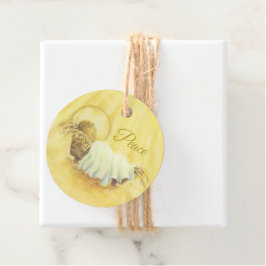 Weihnachtsgeschenke Tags Jesus in Gefahr Frieden Geschenkanhänger