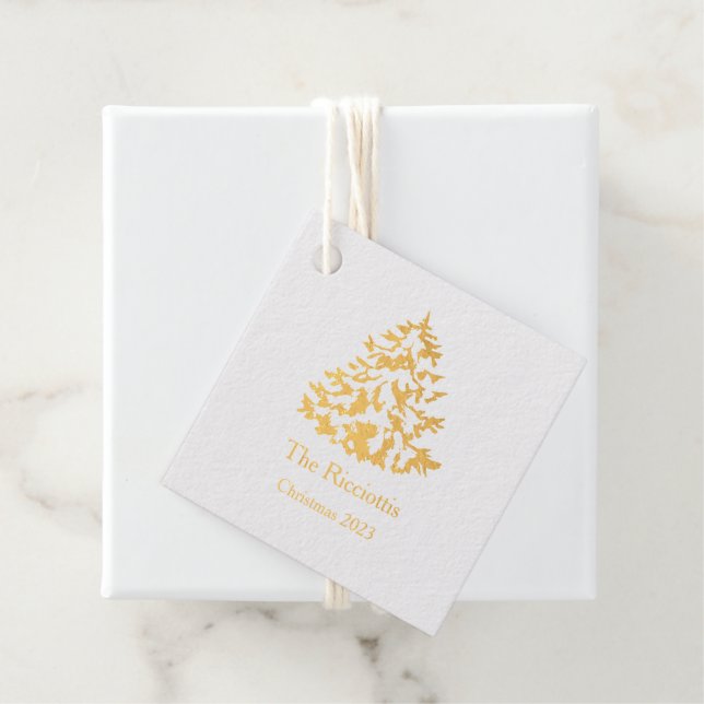 Weihnachtsgeschenke Tags, Weihnachtsbaum-Tag Geschenkanhänger (Mit Box)