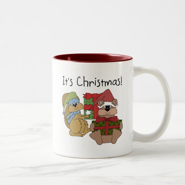 Weihnachtsgeschenke und Geschenke Zweifarbige Tasse (Rechts)