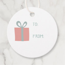 Weihnachtsgeschenke und Liebesmarken Geschenkanhänger