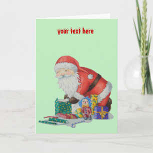 Weihnachtsgeschenke und -spielzeug feiertagskarte