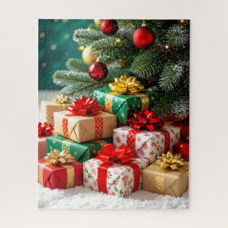 Weihnachtsgeschenke unter dem Baum Puzzle