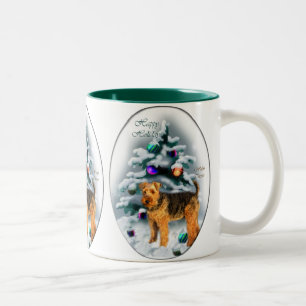 Weihnachtsgeschenke Walisers Terrier Zweifarbige Tasse
