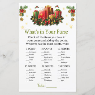 Weihnachtsgeschenke Was ist in deinem Handtaschens