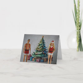 Weihnachtsgeschenke. Weihnachtskarte Karte