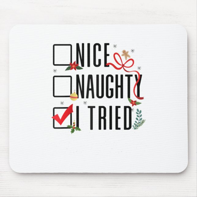Weihnachtsgeschenke Weihnachtsliste Nizza Schönhei Mousepad (Vorne)