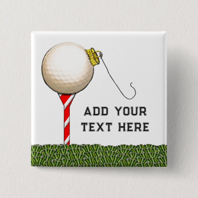 Weihnachtsgeschenkideen für Golf Button (Vorderseite)
