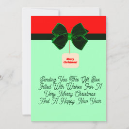 Weihnachtsgeschenkkarte Feiertagskarte