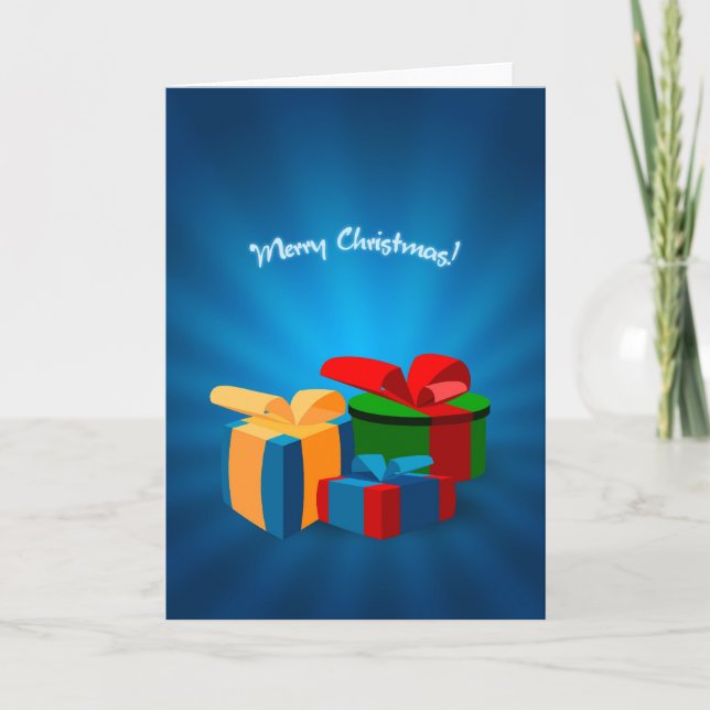 Weihnachtsgeschenkkarte Feiertagskarte (Vorderseite)