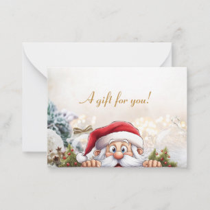 Weihnachtsgeschenkkarte Mitteilungskarte