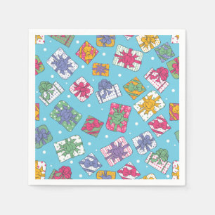 Weihnachtsgeschenkmuster Serviette