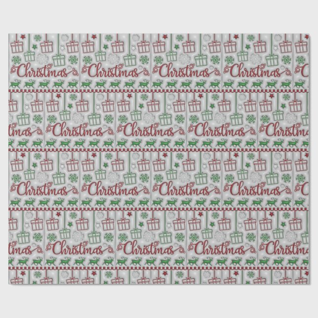 Weihnachtsgeschenkpapier Geschenkpapier (Flach)
