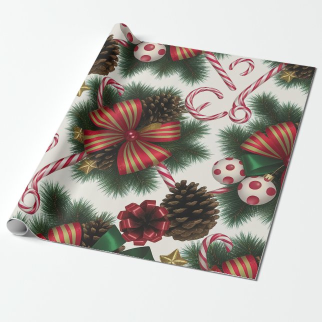 Weihnachtsgeschenkpapier Geschenkpapier (Ungerollt)