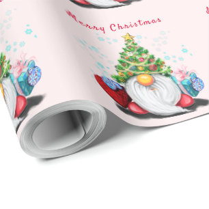 Weihnachtsgeschenkpapier mit Niedlichem Genom Geschenkpapier