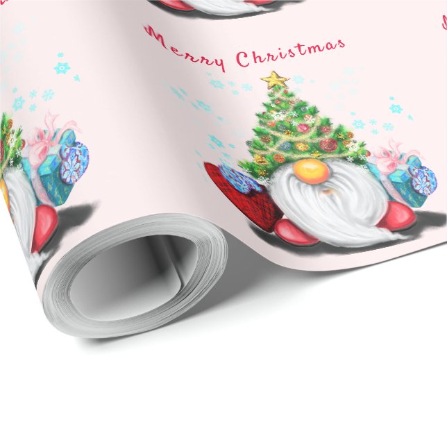 Weihnachtsgeschenkpapier mit Niedlichem Genom Geschenkpapier (Rolleneckpunkt)