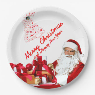 Weihnachtsgeschenkpapier Teller 9"
