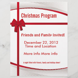 Weihnachtsgeschenkprogramm Flyer