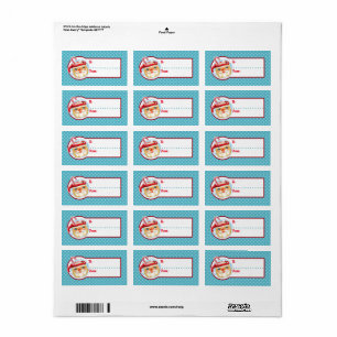 Weihnachtsgeschenkschilder - bis + von Weihnachten Adressaufkleber