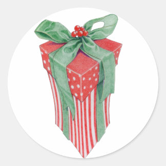 Weihnachtsgeschenksticker Runder Aufkleber