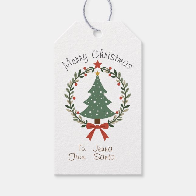 Weihnachtsgeschenktafeln Geschenkanhänger (Vorderseite)