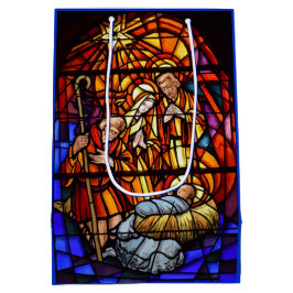 Weihnachtsgeschenktasche aus Glas Mittlere Geschenktüte