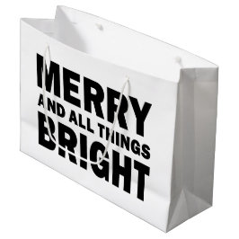 Weihnachtsgeschenktasche | Fröhlich & Alles Hell Große Geschenktüte