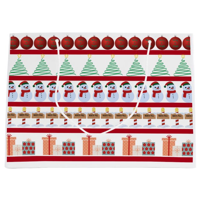 Weihnachtsgeschenktasche Große Geschenktüte (Vorderseite)
