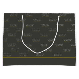 Weihnachtsgeschenktasche - Kastanien Rösten Große Geschenktüte